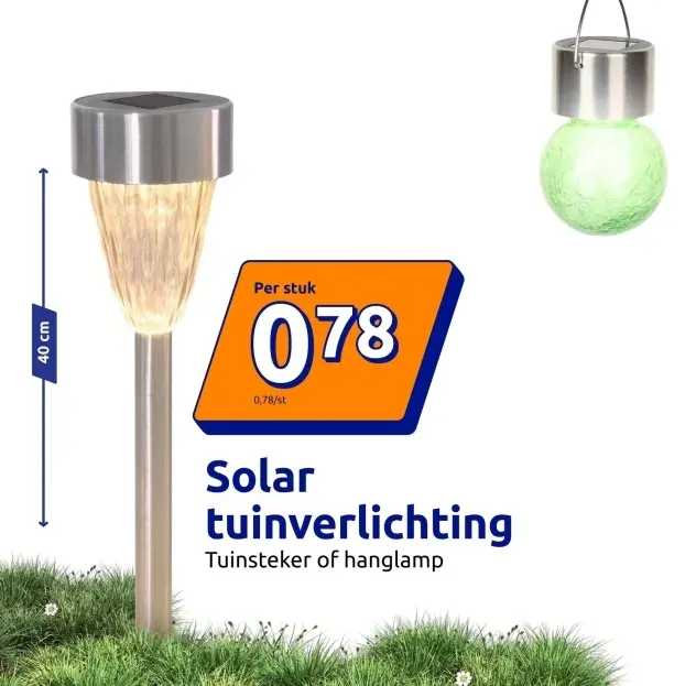 Promotie: Solar tuinverlichting