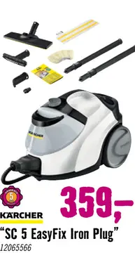Aanbieding: KÄRCHER Stoomreiniger SC 5 EasyFix Iron Plug