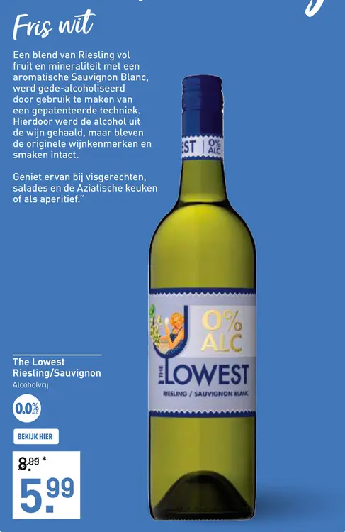 Aanbieding: The Lowest Riesling/Sauvignon