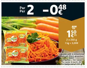 Promotie: Légumes prêt à consommer