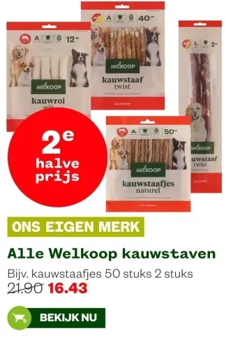Aanbieding: Alle Welkoop kauwstaven