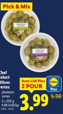 Offre: Olives Vertes