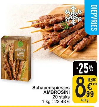 Aanbieding: Schapenspiesjes AMBROSINI