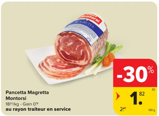 Offre: Pancetta Magretta