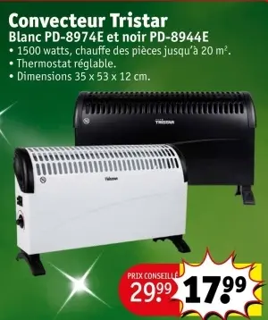 Offre: Convecteur Tristar