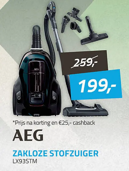 Aanbieding: Zakloze stofzuiger