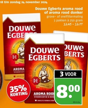 Aanbieding: Douwe Egberts aroma rood of aroma rood donker