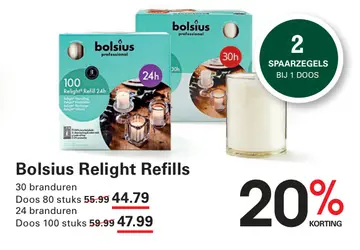 Aanbieding: Bolsius Relight Refills