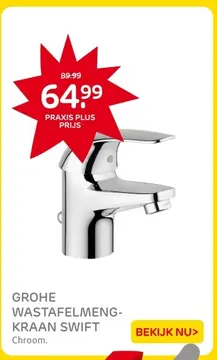 Aanbieding: GROHE WASTAFELMENGKRAAN SWIFT