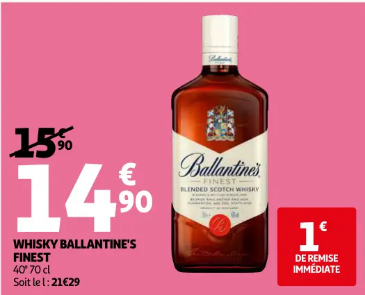 Offre: Whisky Ballantine's finest