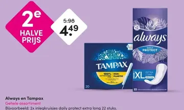 Aanbieding: Always en Tampax