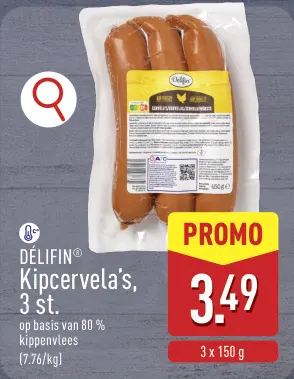 Promotie: DÉLIFIN® Kipcervela's