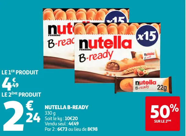 Promotie: Nutella b-ready