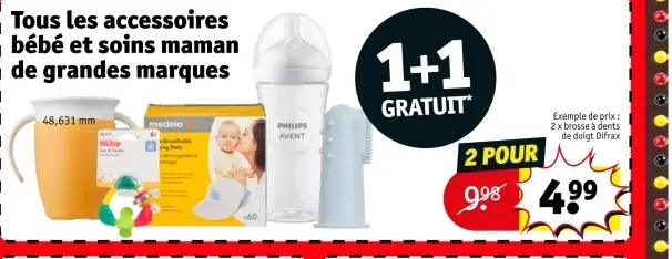 Offre: Tous les accessoires bébé et soins maman 