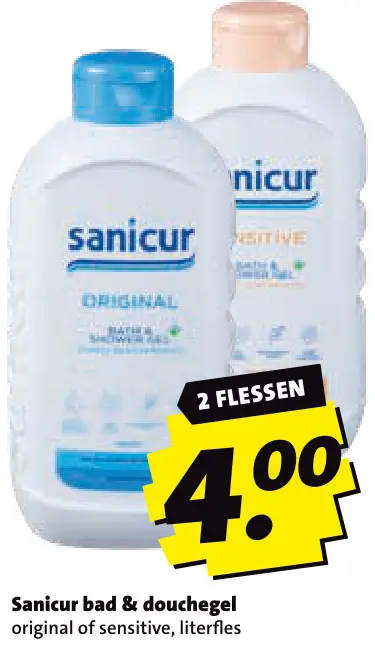 Aanbieding: Sanicur bad & douchegel
