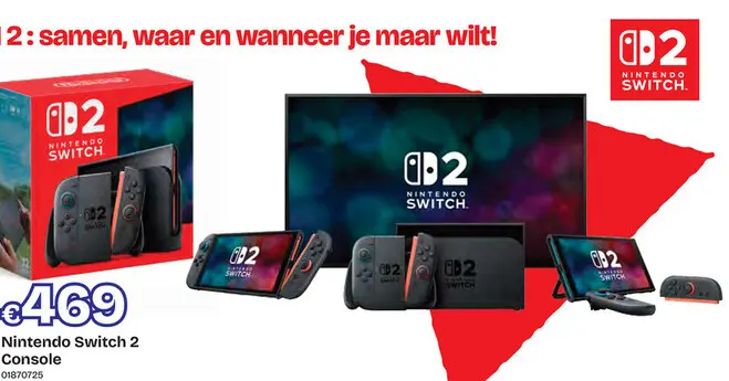 Aanbieding: Nintendo Switch 2 Console Blauw/Rood