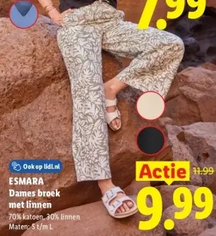 Aanbieding: Dames broek met linnen