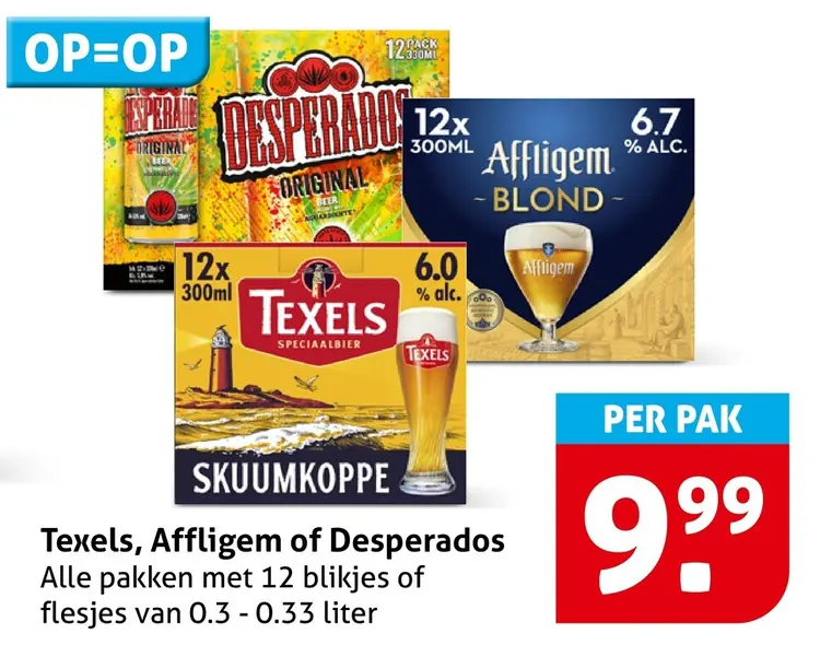 Aanbieding: Texels, Affligem of Desperados