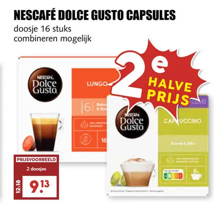 Aanbieding: Dolce gusto capsules