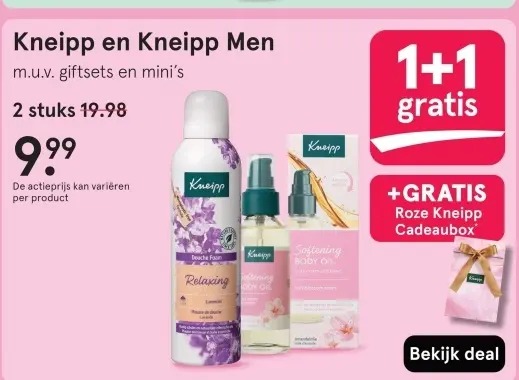 Aanbieding: Kneipp en Kneipp Men