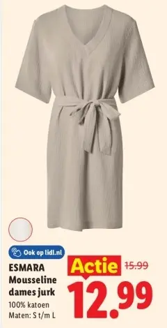 Aanbieding: Mousseline dames jurk
