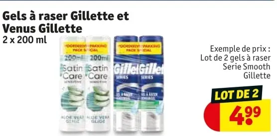 Offre: Gels à raser