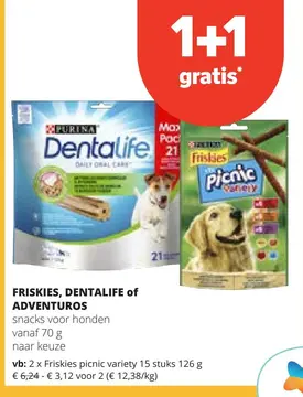 Aanbieding: FRISKIES, DENTALIFE of ADVENTUROS