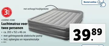 Aanbieding: Luchtmatras voor twee personen