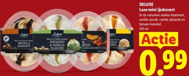Aanbieding: Deluxe Luxe mini ijsdessert