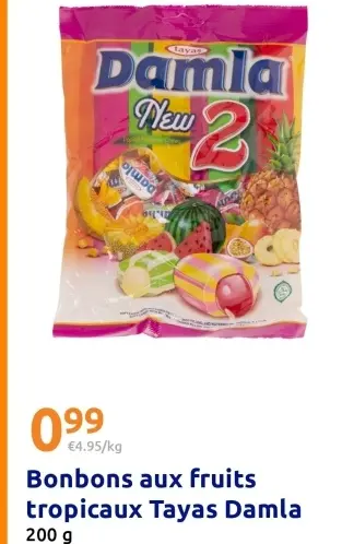 Offre: Bonbons aux fruits tropicaux