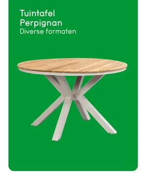 Aanbieding: Tuintafel Perpignan - teakhout - 75x200x100 cm