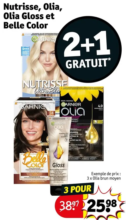 Offre: Nutrisse, Olia, Olia Gloss en Belle Color