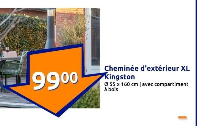 Offre: Cheminée d'extérieur XL Kingston