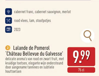 Aanbieding: Lalande de Pomerol 'Château Bellevue du Galvesse'