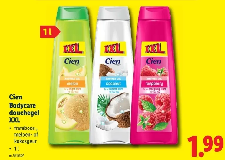 Promotie: Bodycare douchegel XXL