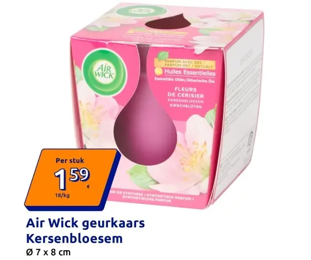 Aanbieding: geurkaars Kersenbloesem