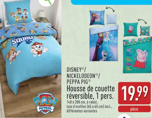 Offre: Housse de couette réversible, 1 pers.