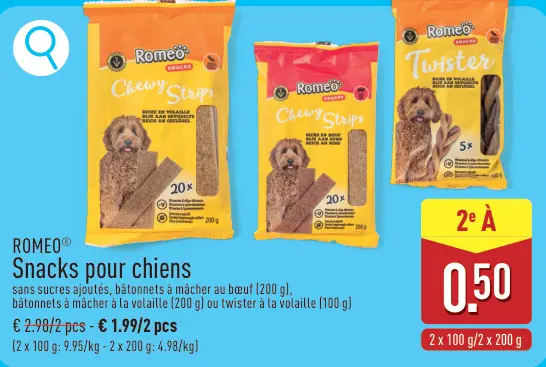 Offre: Snacks pour chiens