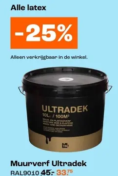 Aanbieding: Muurverf Ultradek