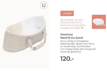 Aanbieding: Doomoo Nest'N Go Sand