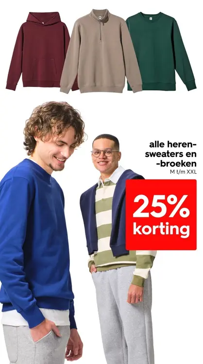Aanbieding: heren-sweaters en -broeken