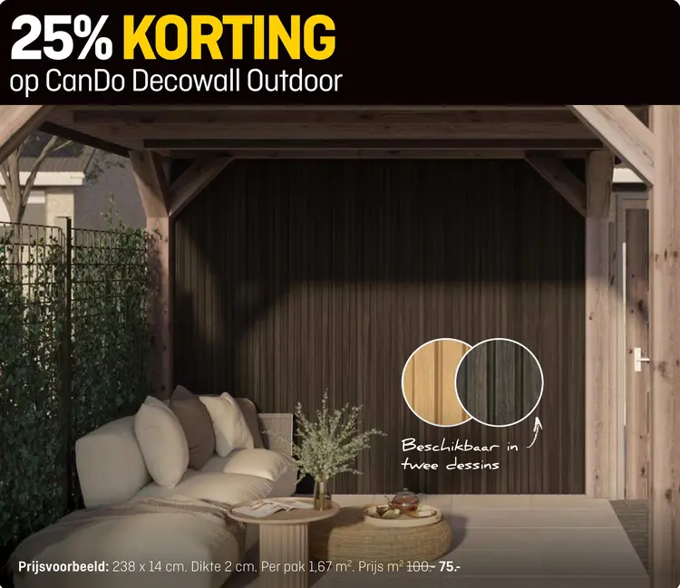 Aanbieding: CanDo Decowall Outdoor
