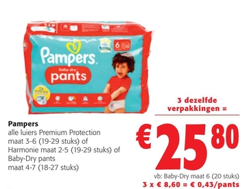 Aanbieding: Pampers Premium Protection luiers