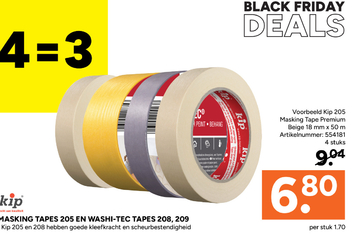 Aanbieding: Kip 205 Masking Tape Premium