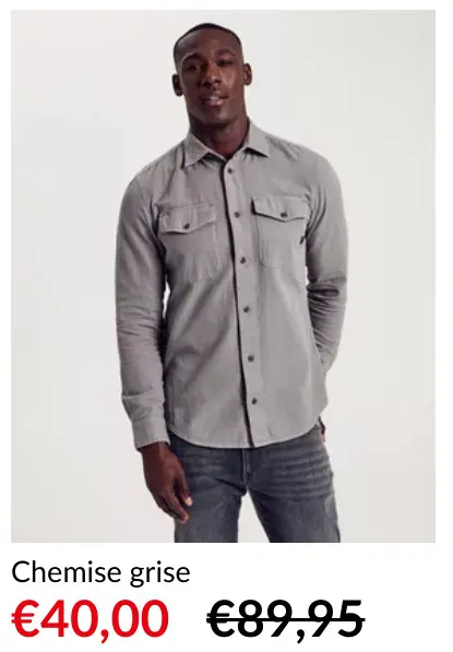 Offre: Chemise grise