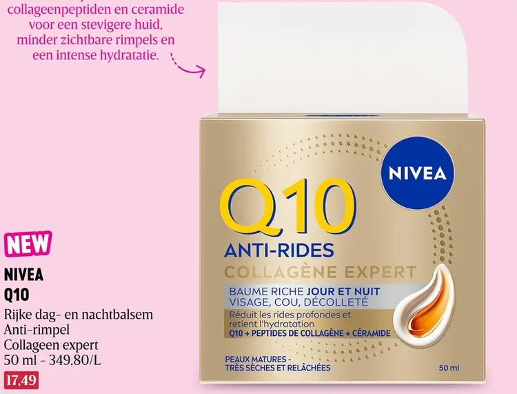 Promotie: Q10 Rijke dag- en nachtbalsem Anti-rimpel Collageen expert