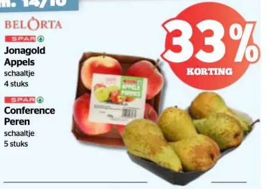Promotie: Jonagold Appels of Conference Peren