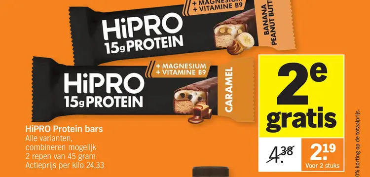 Aanbieding: HiPRO Protein bars
