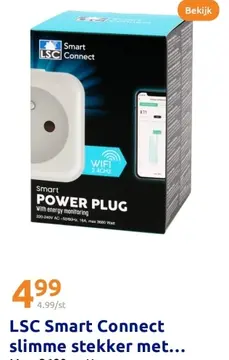 Aanbieding: LSC Smart Connect slimme stekker met energiemonitor