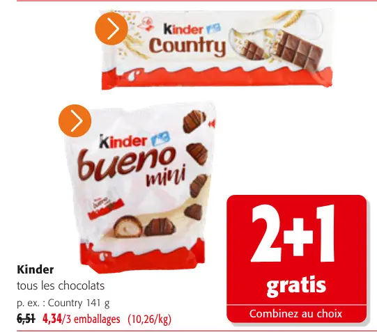 Offre: tous les chocolats